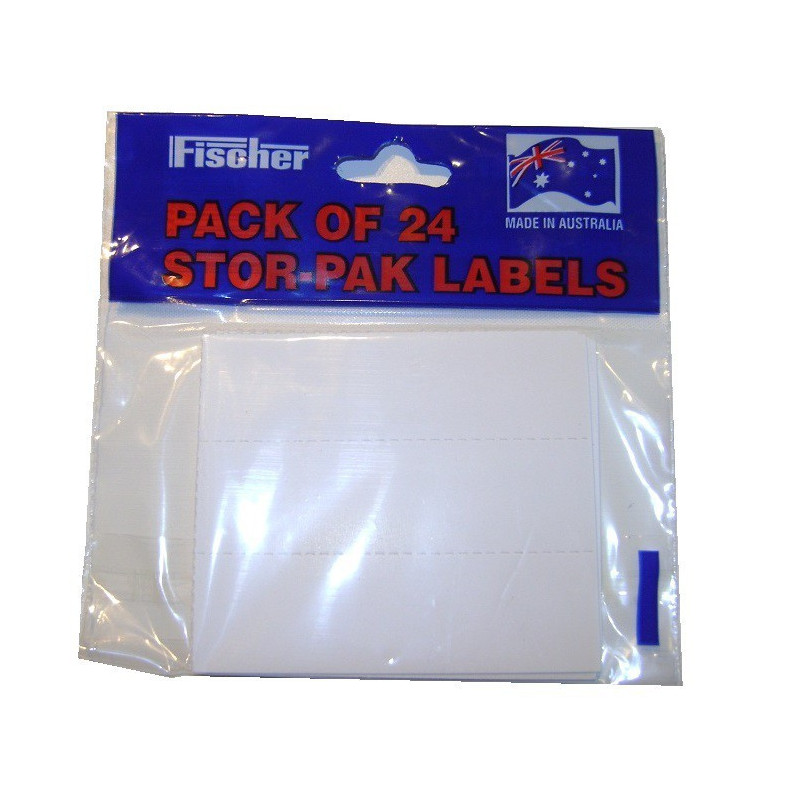 Pack of 24 spare parts tray labels