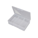 3 Compartment Large Deep Storage Box - Clear