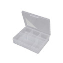 6 Compartment Medium Storage Box - Clear
