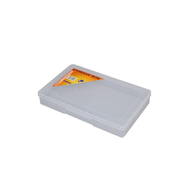 1 Compartment Large Storage Box - Clear