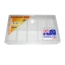 10 Compartment NEW Small Storage Box - Clear
